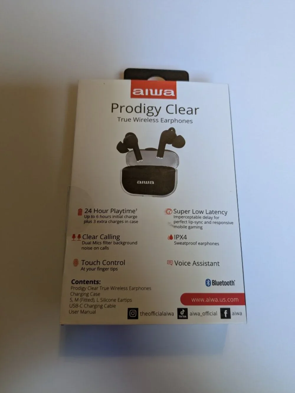 Brand New Aiwa Prodigy Clear True Wireless Earphones